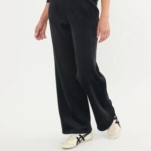 Marine Layer Cord Velour Wide Leg Pant Medium Black